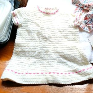 2 dress. Vintage baby sweater dress 0-3 mo